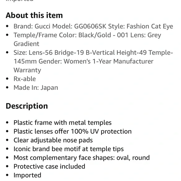 Gucci Sunglasses - Picture 2 of 8